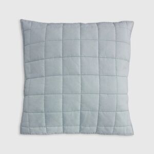 NWOT! Quince Linen Box Quilted Mist Euro Sham! 26" X 26" (T24)